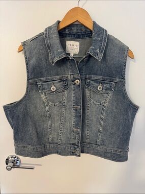 Denim Vest on Hanger